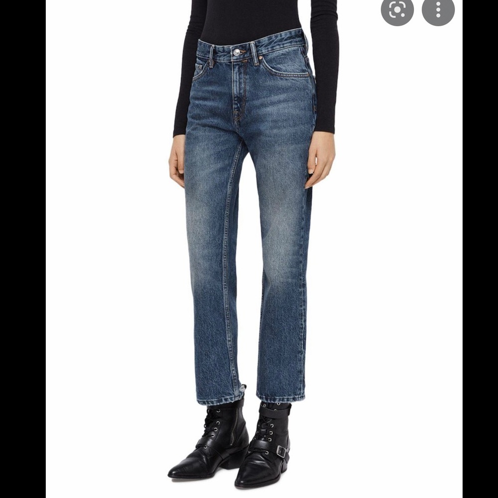 All Saints Ava Straight Jeans Vintage Blue